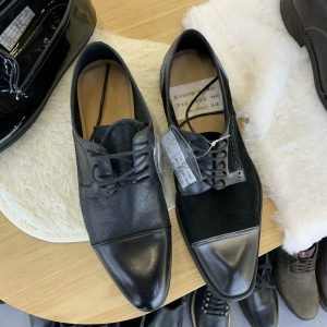 Men Youth Korean Version Genuine Leather Shoes
