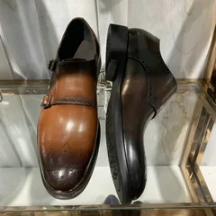 Mens Pointed Toe Monk Strap Leather Loafers image 2