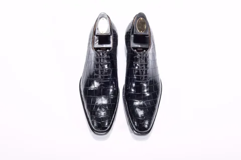 Liberty Exotic Men’s Crocodile Dress Shoes BMBAS12011