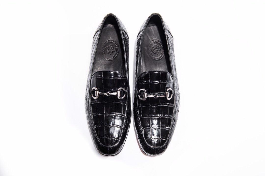Men’s Crocodile Drive Slip On Loafers BMBAS12014