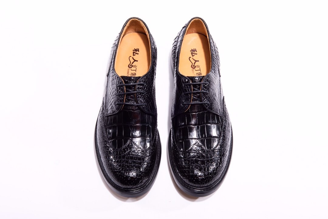Crocodile Gator Print Dress Shoes BMBAS12017