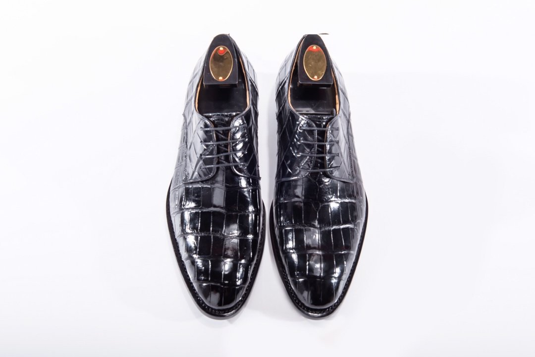 Men’s Genuine Crocodile Leather Lace Up Shoes BMBAS12023