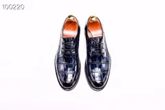 Men’s Derby Dress Shoes Crocodile Leather BMBAS12026 image 1