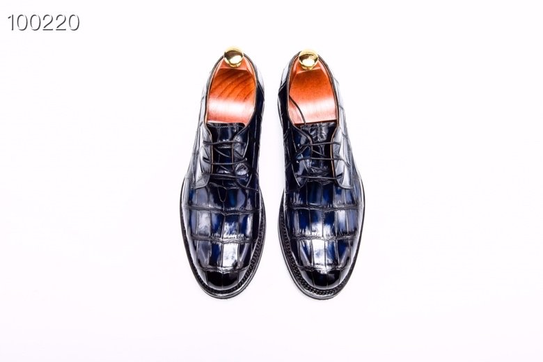 Men’s Derby Dress Shoes Crocodile Leather BMBAS12026