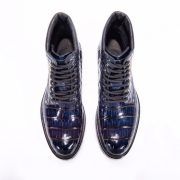 Men's Crocodile Leather Winter Lace up Classic Boots