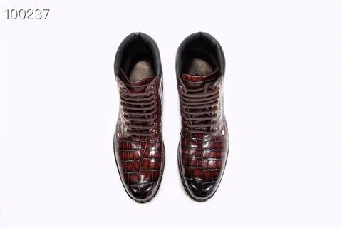 Genuine Crocodile High-Top Formal Boots BMBAS12029
