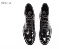 Men Fashion Crocodile Lace-up Boots BMBAS12031 image 1