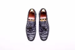 Scale-Patterned Tassel Loafers BMGAS12035 image 1