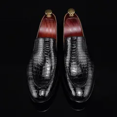 Scale-Patterned Fashion Loafers BMBAS12050 image 1