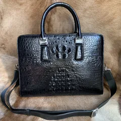 Mens Genuine Crocodile Leather Briefcase XMBAB12027 image 1