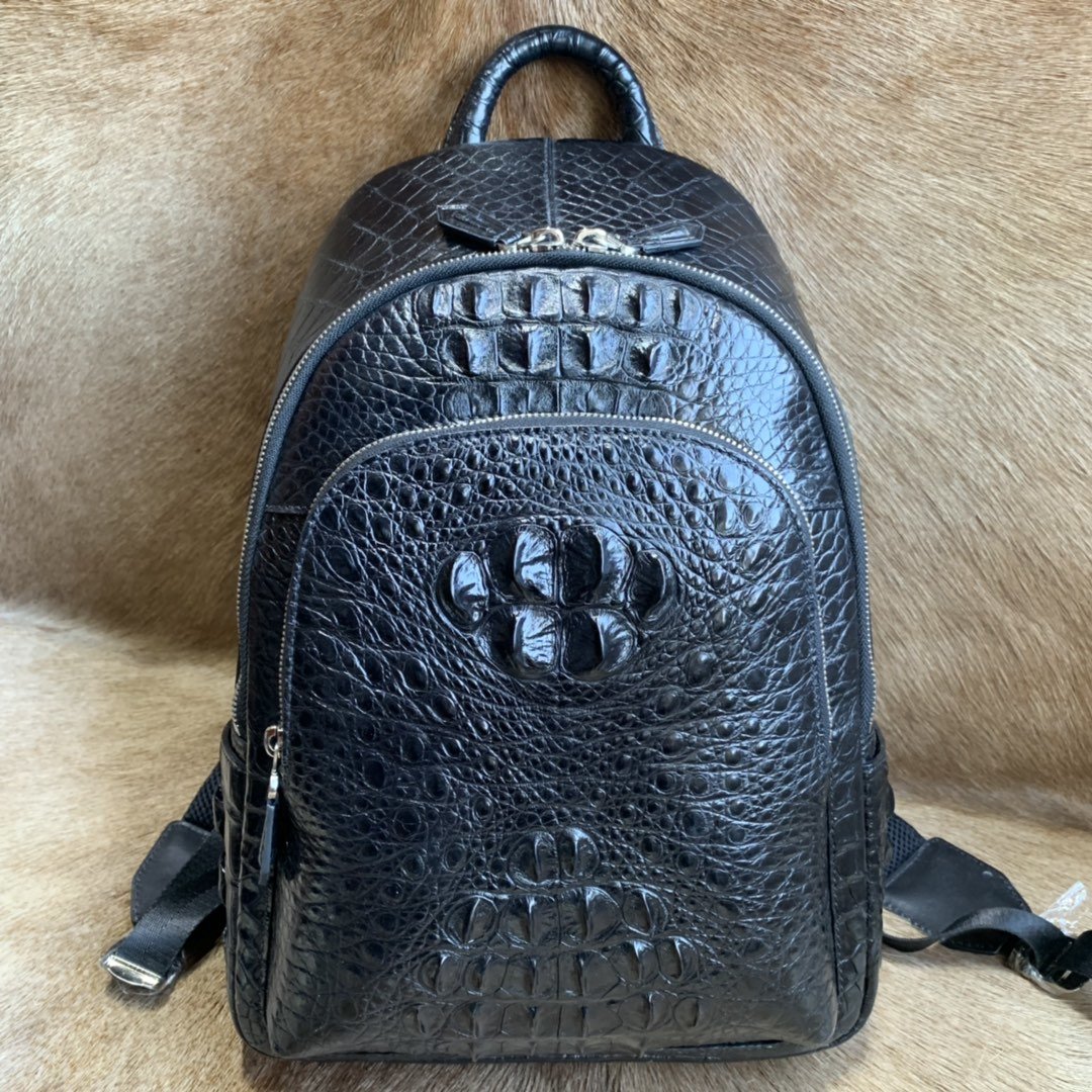Casual Crocodile Leather Backpack XMBAB12030