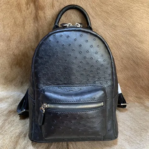 Leather Bags China Ostrich Pattern Backpack XMBOB12036