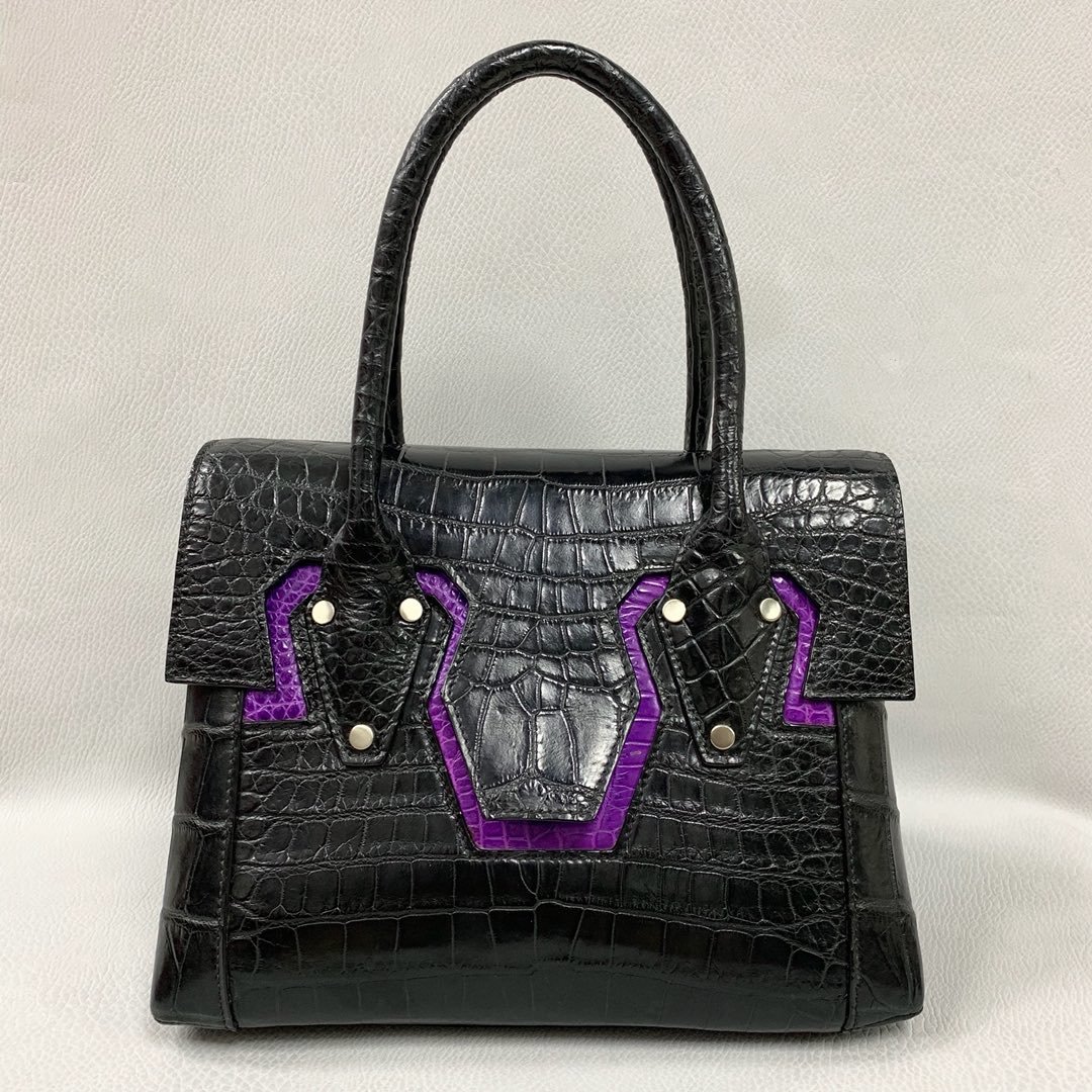 Ladies Alligator Belly Full Leather Handbag XFBAB12039