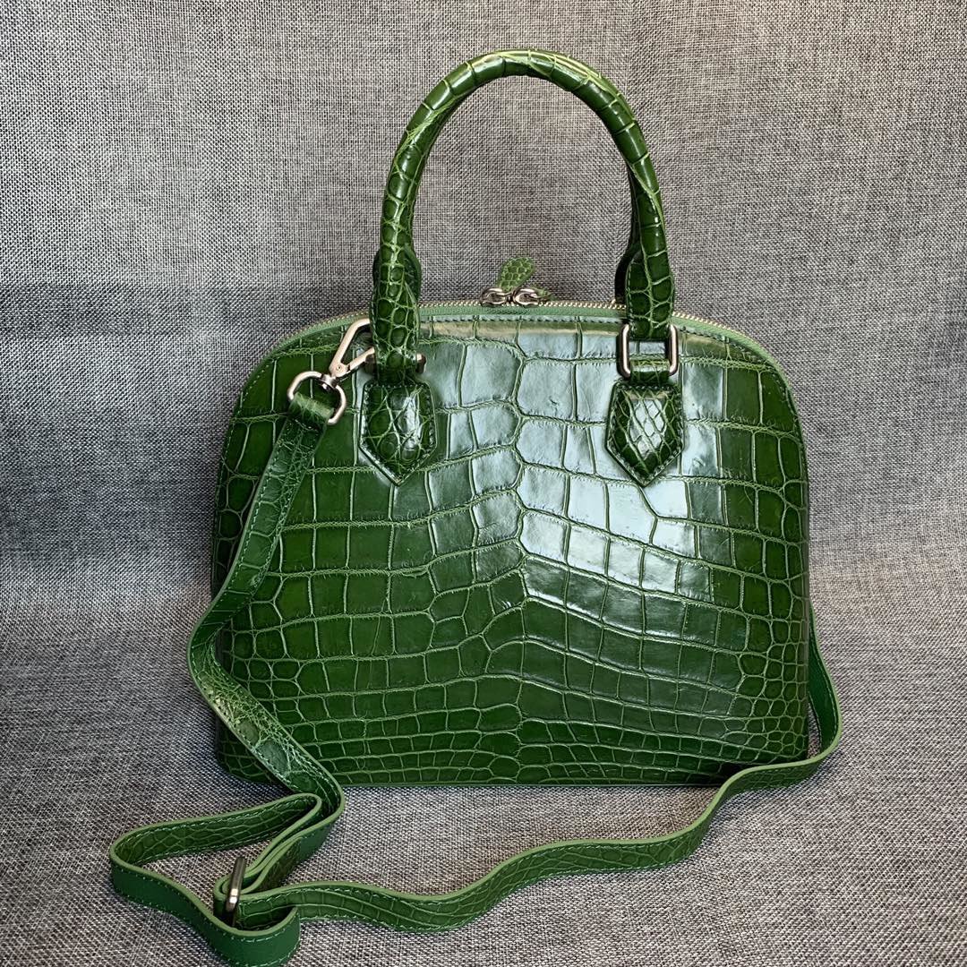 Alligator Double Handle Shell Bag Tote Bag XFGAB12045