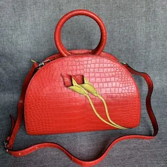 Alligator Leather Shell Clutch Bag XFRAB12049 image 1