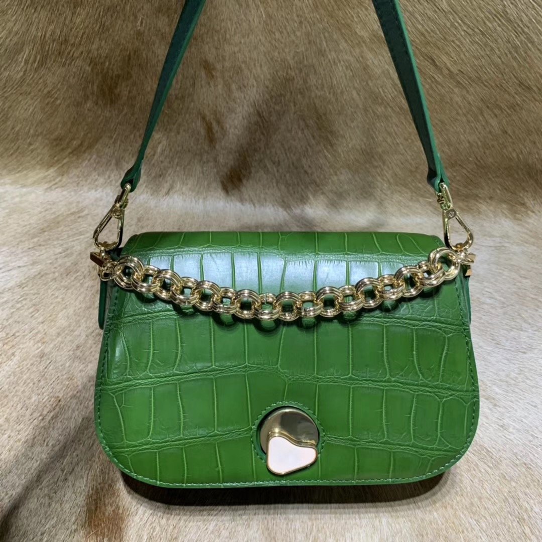 Genuine Alligator Leather Cross Body Bag XFGAB12051