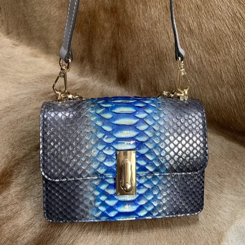 Natural Python Leather Sling Bag XFBPB12055