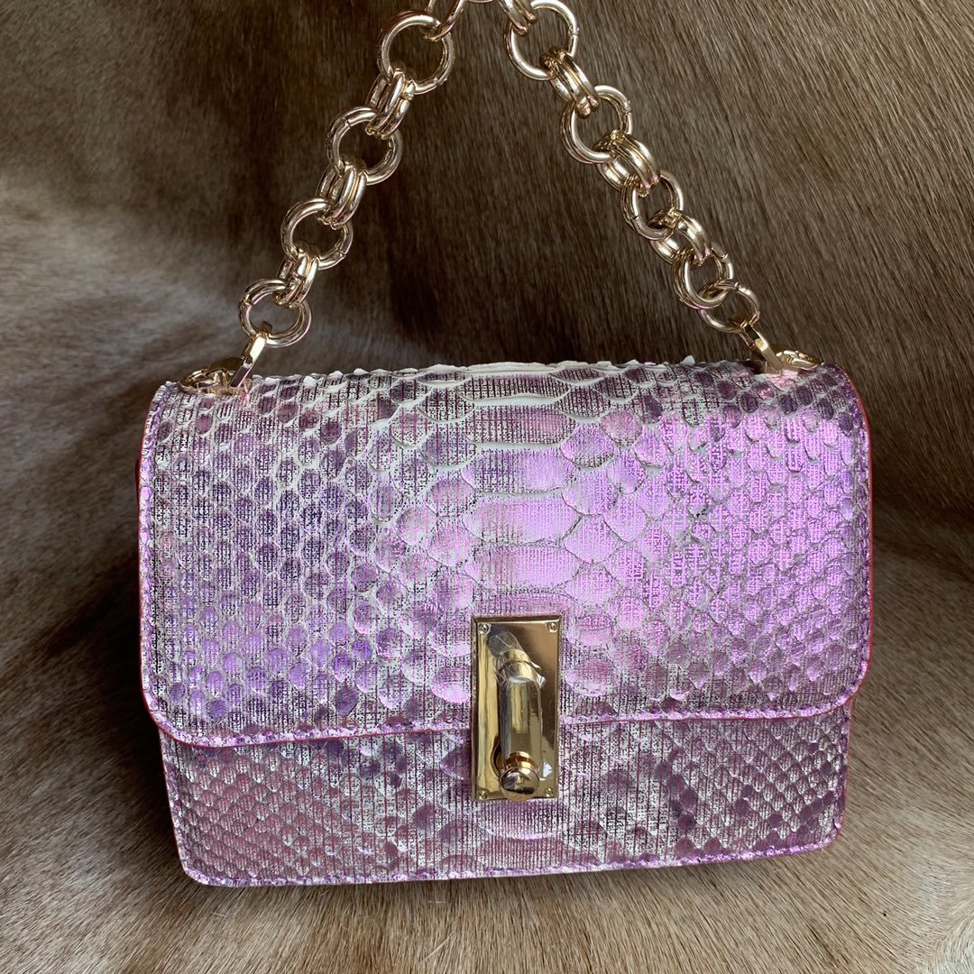 Fashion Python Skin Clutch Wallet Sling Bag XFPPB12058
