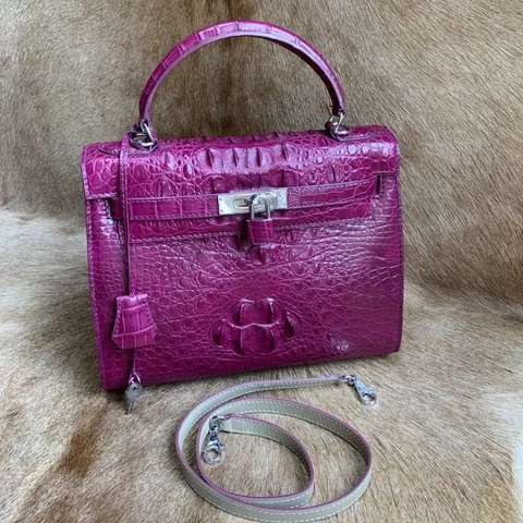 Women Luxury Genuine Crocodile Handbag XFPAB12060