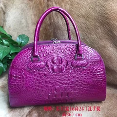 Three Zipper Crocodile Leather Crossbody Bag XFCAB12064 image 4