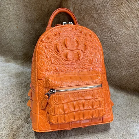 Fashion Crocodile Leather College Bookbag XFOAB12076
