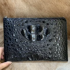 Crocodile Leather Zipper Document Case XMBAB12078 image 1