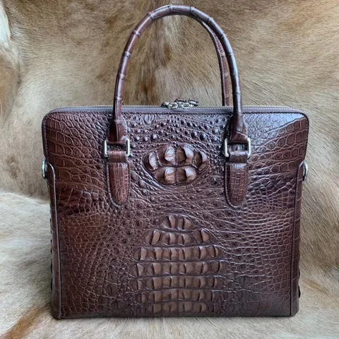 Genuine Crocodile Skin Laptop Bag XMBAB12079