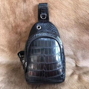 Smart Alligator Leather Anti-theft Backpack
