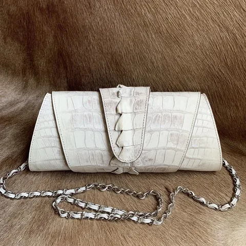 Crocodile Snap Clutch Bag XFCAB12083