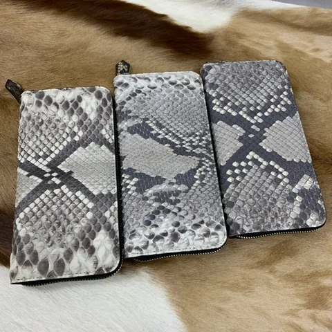 Python Leather Wallet Men Purse XMGPB12085