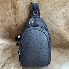 Ostrich Leather Crossbody Backpack XMBOB12012 image 1