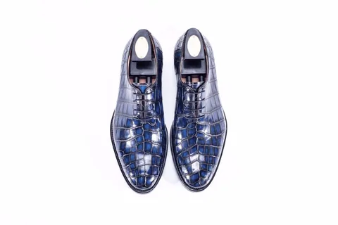 Alligator Skin Classic Oxford Dress Shoes For Men BMBAS12002