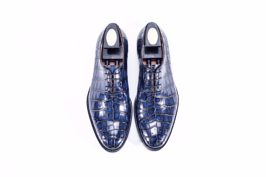 Alligator Skin Classic Oxford Dress Shoes For Men BMBAS12002