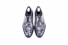 Men Dress Shoes Oxford Alligator Pattern Derby BMGAS12003 image 1
