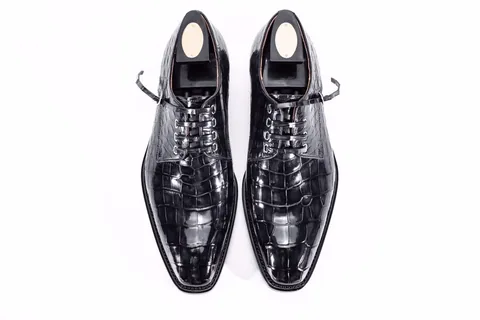 Wholesale Men Business Genuine Alligator Shoes BMBAS12007