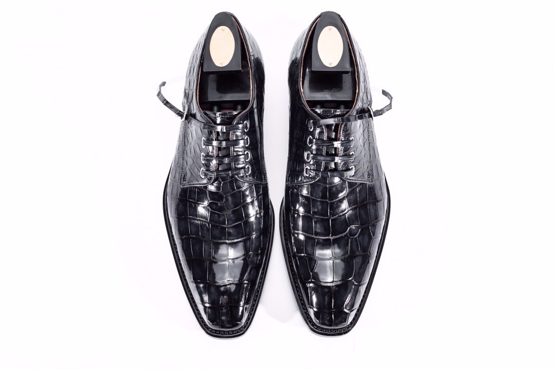 Wholesale Men Business Genuine Alligator Shoes BMBAS12007
