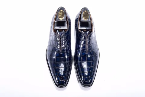 Leisure Fashion Business Alligator Pattern Leather Shoes BMBAS12008