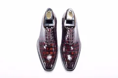 Scale-Patterned Pointed Business Shoes BMBAS12009 image 1