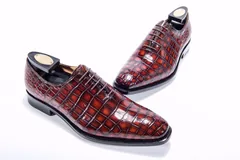 High-grade Alligator Belly Skin Custom Shoes BMBAS12010 image 4