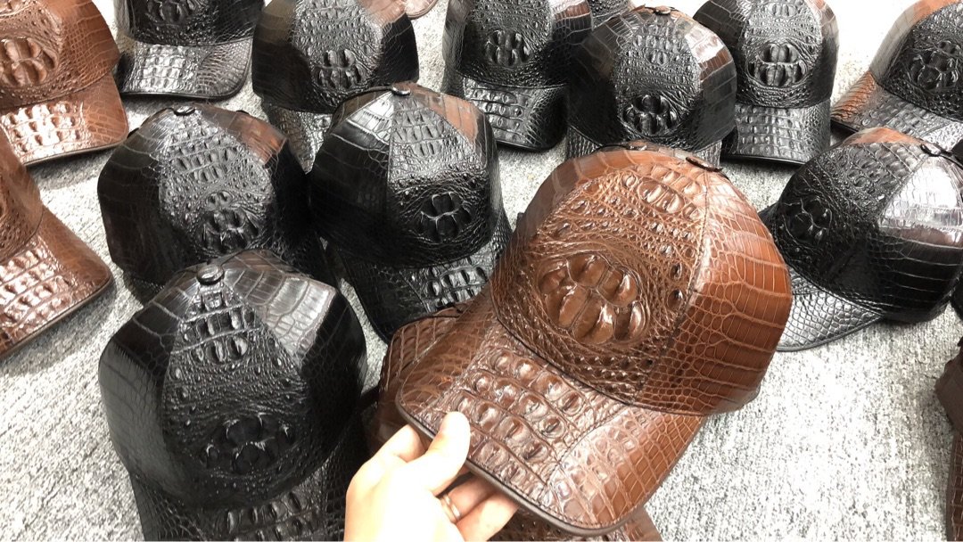 Crocodile Leather Baseball Cap TMBAH12004 image 5