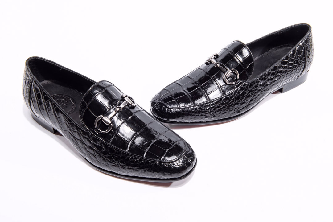 Men’s Crocodile Drive Slip On Loafers BMBAS12014 image 4
