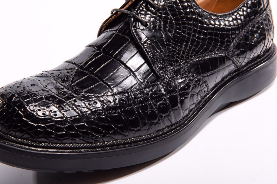 Crocodile Gator Print Dress Shoes BMBAS12017 image 3