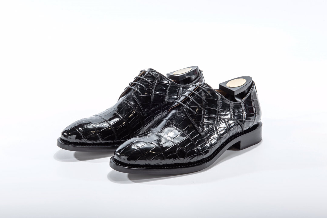 Men’s Genuine Crocodile Leather Lace Up Shoes BMBAS12023 image 4