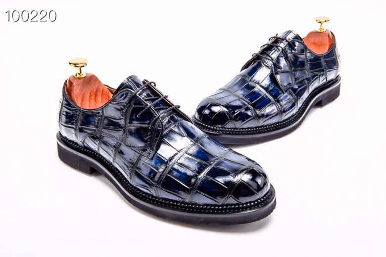 Men’s Derby Dress Shoes Crocodile Leather BMBAS12026 image 3