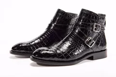 Genuine Crocodile Double Monk Strap Boot BMBAS12032 image 3