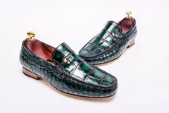 Retro Scale-Patterned Loafers BMGAS12034 image 4