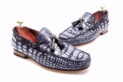 Scale-Patterned Tassel Loafers BMGAS12035 image 3
