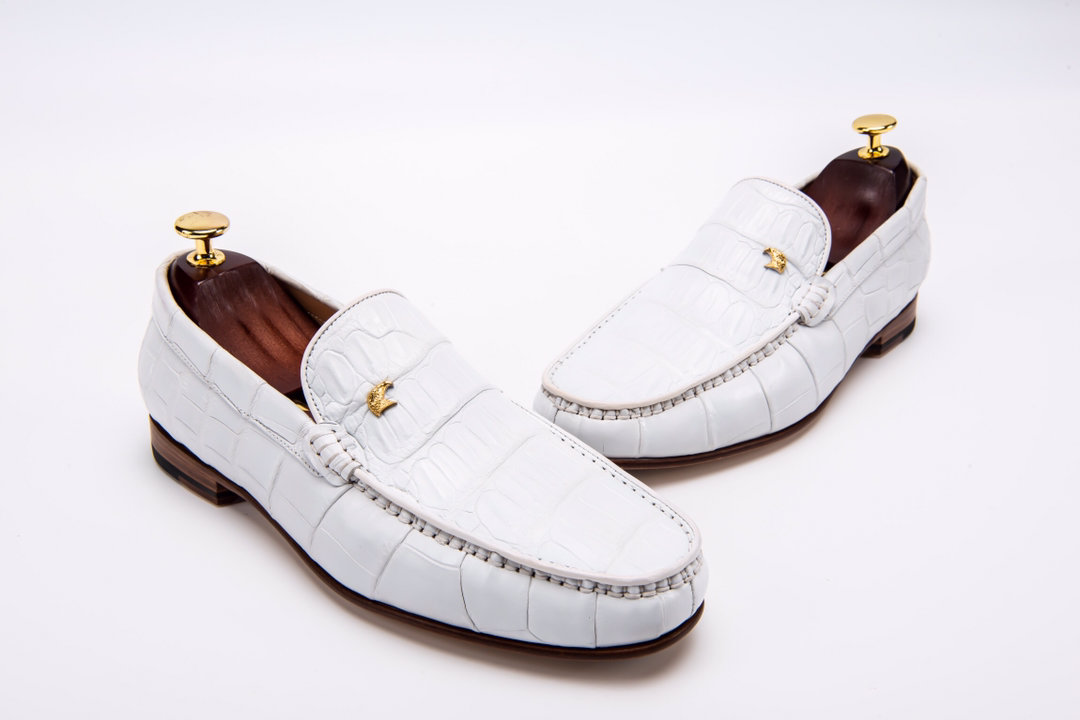 Men’s Penny Loafers Crocodile Boat Shoes BMWAS12039 image 4