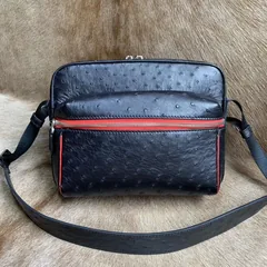 Real Ostrich Skin Men Casual Bag XMBOB12015 image 4