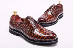 Exotic Men’s Crocodile Dress Shoes Exclusive Collection BMBAS12040 image 3